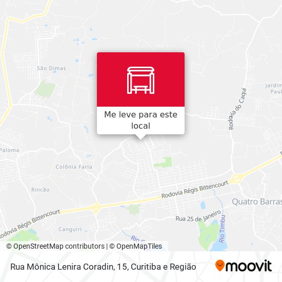 Rua Mônica Lenira Coradin, 15 mapa