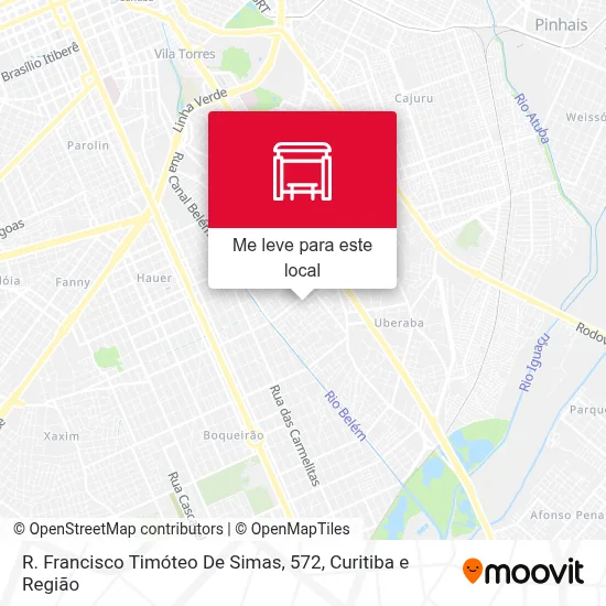 R. Francisco Timóteo De Simas, 572 mapa