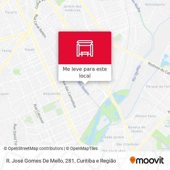 R. José Gomes De Mello, 281 mapa