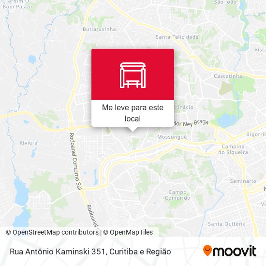 Rua Antônio Kaminski 351 mapa