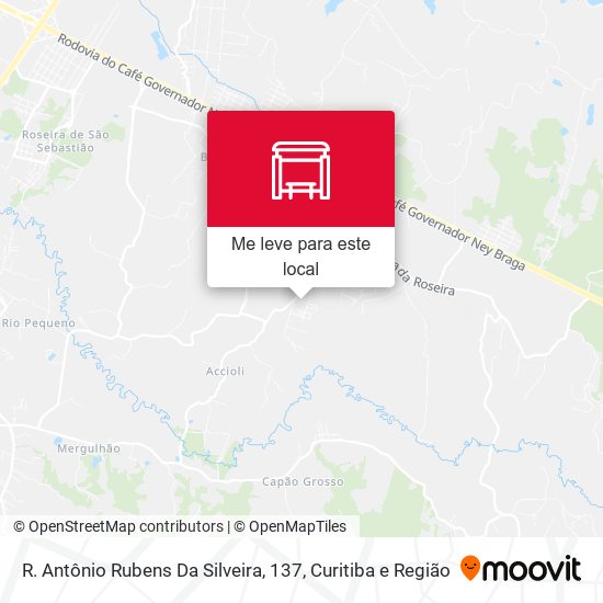 R. Antônio Rubens Da Silveira, 137 mapa