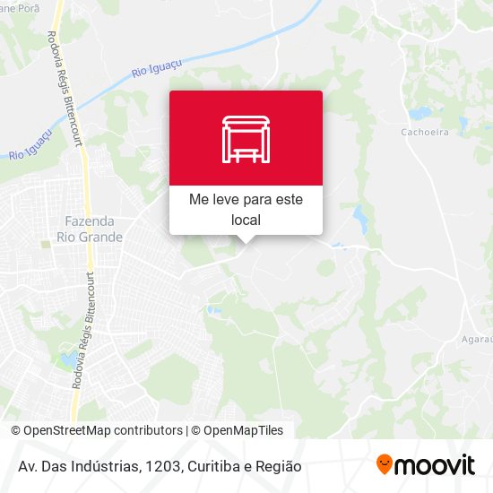 Av. Das Indústrias, 1203 mapa