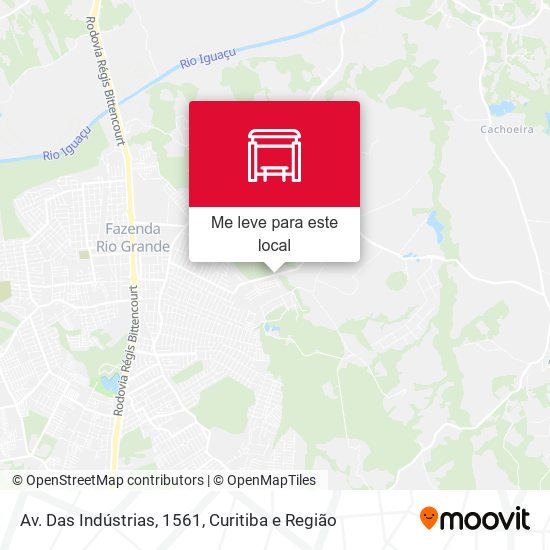 Av. Das Indústrias, 1561 mapa