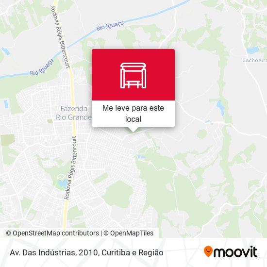 Av. Das Indústrias, 2010 mapa