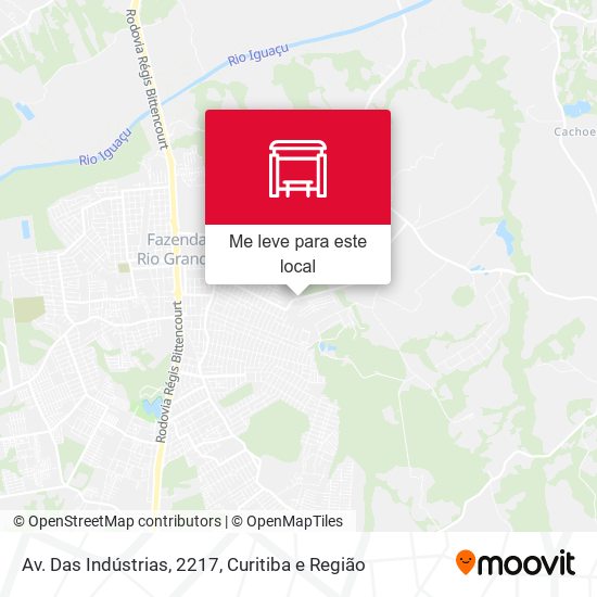 Av. Das Indústrias, 2217 mapa