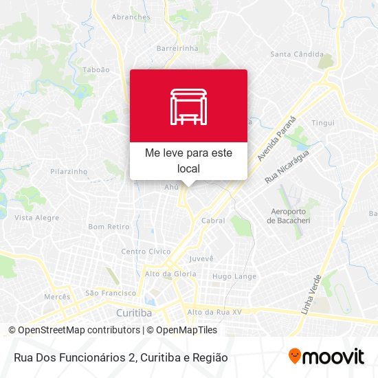 Rua Dos Funcionários 2 mapa