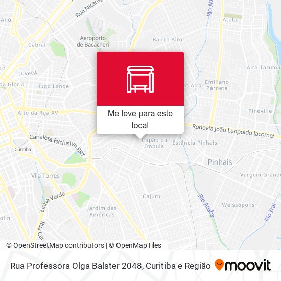 Rua Professora Olga Balster 2048 mapa