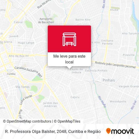 R. Professora Olga Balster, 2048 mapa