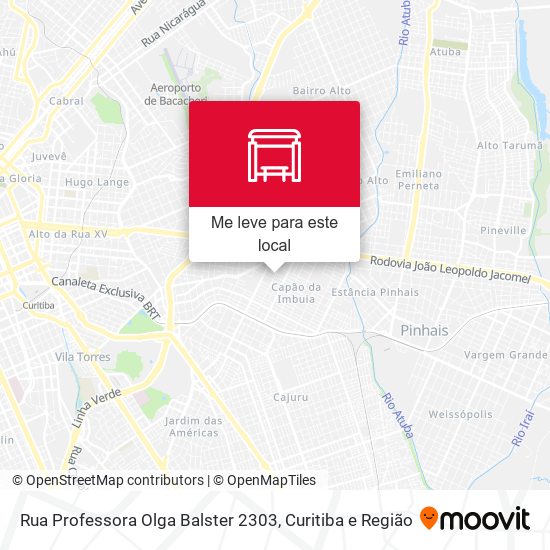 Rua Professora Olga Balster 2303 mapa
