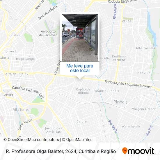 R. Professora Olga Balster, 2624 mapa