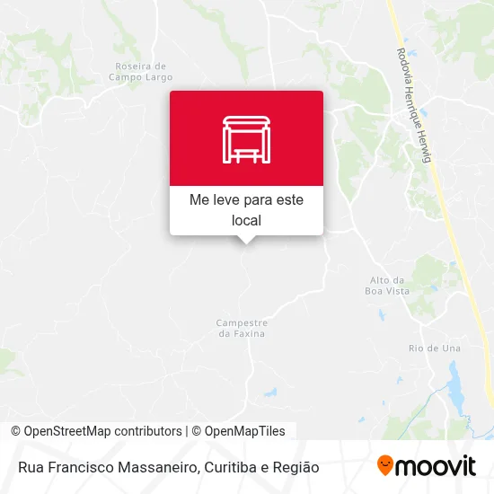 Rua Francisco Massaneiro mapa