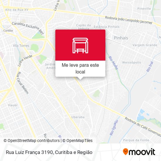 Rua Luiz França 3190 mapa