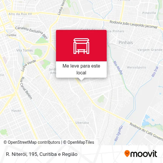 R. Niterói, 195 mapa