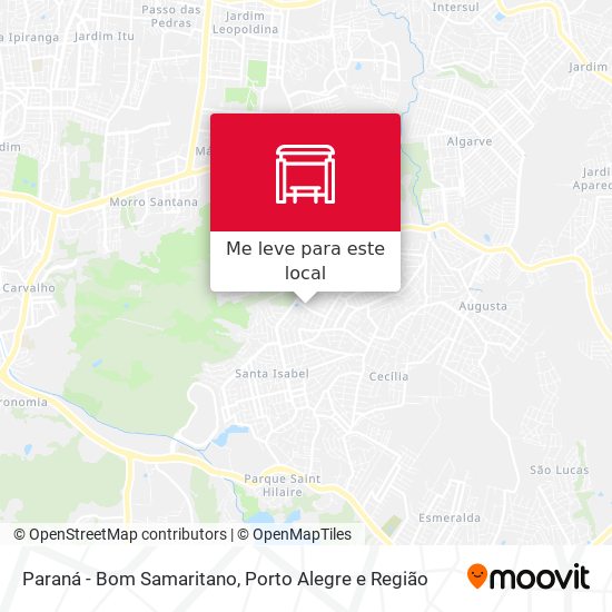 Paraná - Bom Samaritano mapa