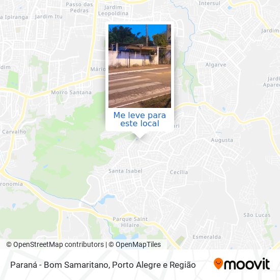 Paraná - Bom Samaritano mapa