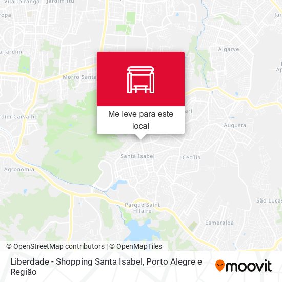 Liberdade - Shopping Santa Isabel mapa
