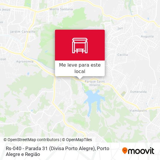 Rs-040 - Parada 31 (Divisa Porto Alegre) mapa