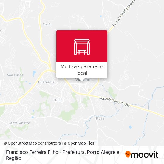 Francisco Ferreira Filho - Prefeitura mapa