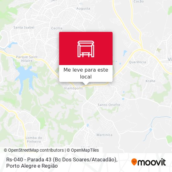 Rs-040 - Parada 43 (Bc Dos Soares / Atacadão) mapa