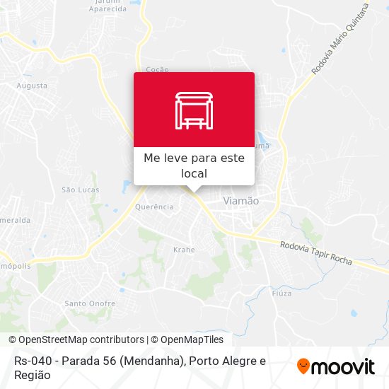 Rs-040 - Parada 56 (Mendanha) mapa