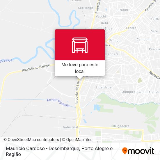 Maurício Cardoso - Desembarque mapa