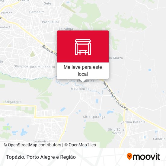 Topázio mapa