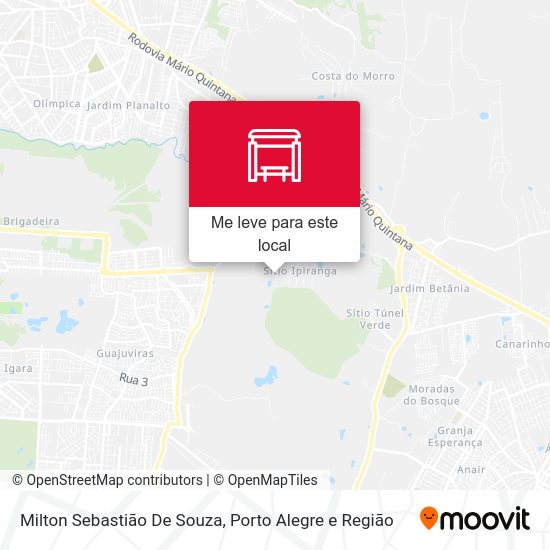 Milton Sebastião De Souza mapa