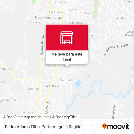 Pedro Adams Filho mapa