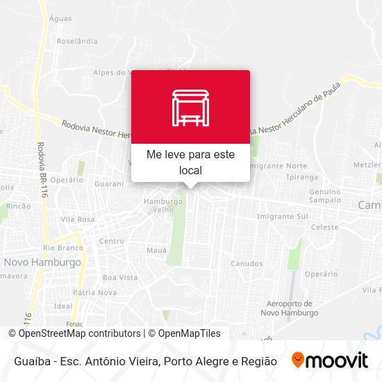 Guaíba - Esc. Antônio Vieira mapa
