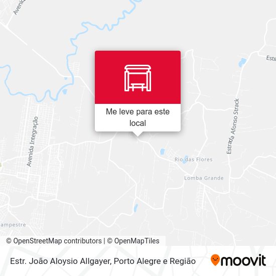 Estr. João Aloysio Allgayer mapa