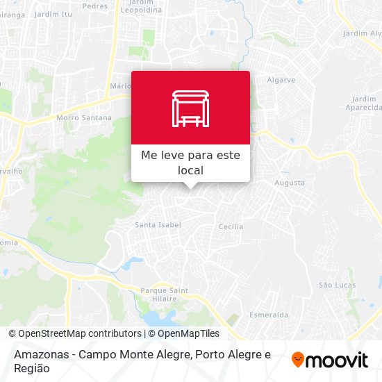 Amazonas - Campo Monte Alegre mapa