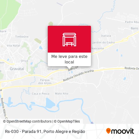 Rs-030 - Parada 91 mapa