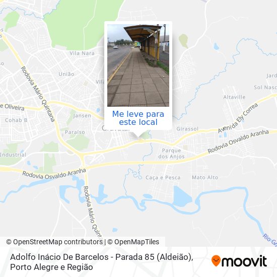 Adolfo Inácio De Barcelos - Parada 85 (Aldeião) mapa