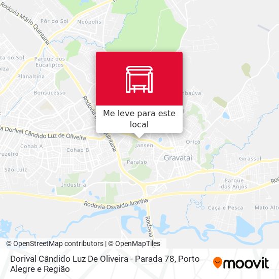Dorival Cândido Luz De Oliveira - Parada 78 mapa