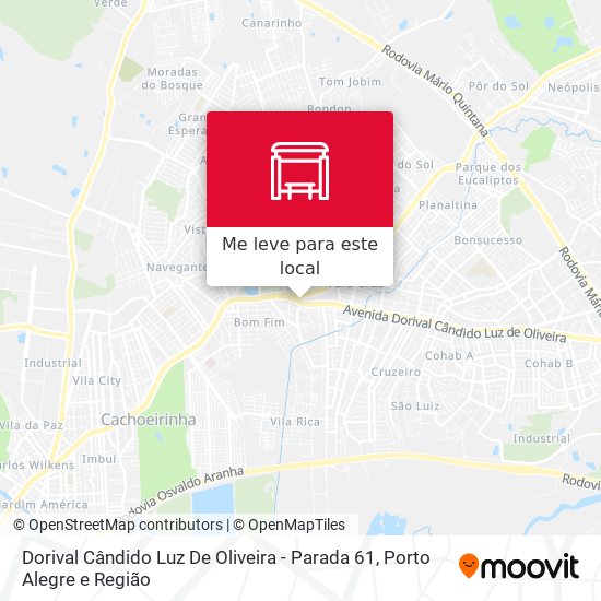 Dorival Cândido Luz De Oliveira - Parada 61 mapa