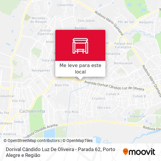 Dorival Cândido Luz De Oliveira - Parada 62 mapa