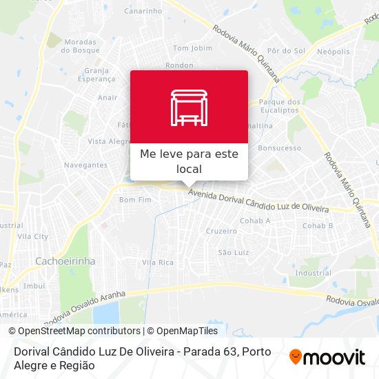 Dorival Cândido Luz De Oliveira - Parada 63 mapa