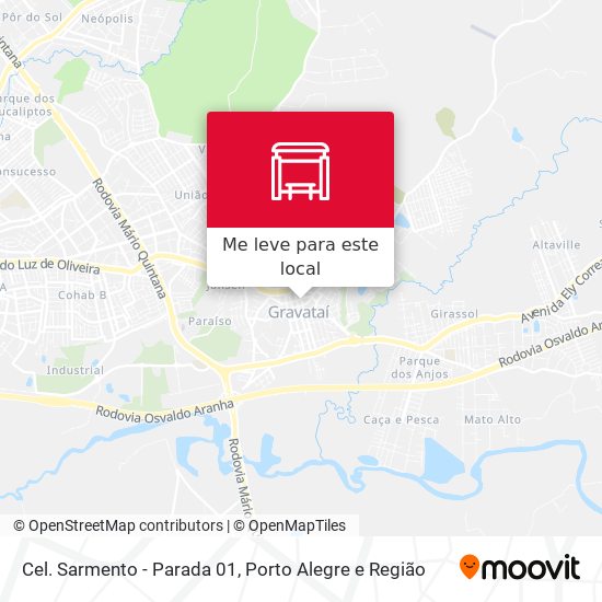 Cel. Sarmento - Parada 01 mapa