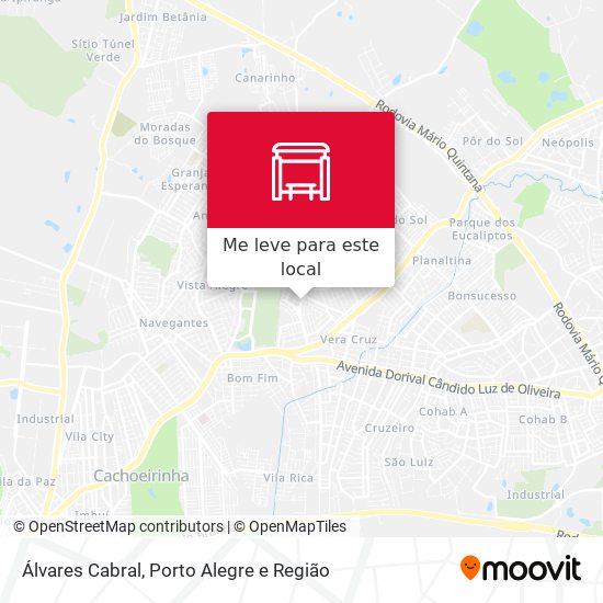 Álvares Cabral mapa