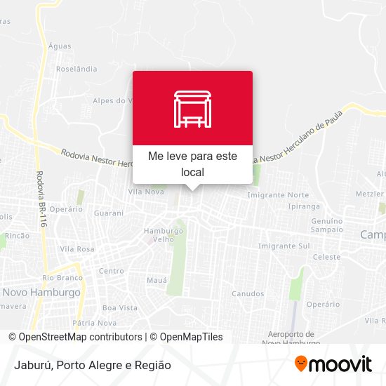 Jaburú mapa