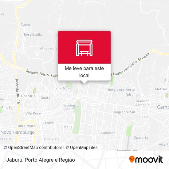 Jaburú mapa