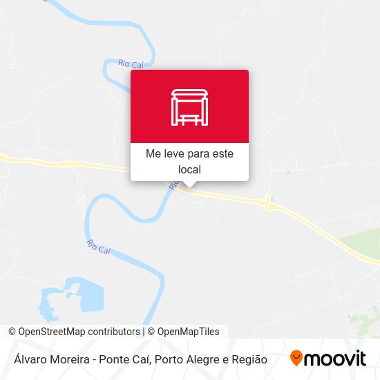 Álvaro Moreira - Ponte Caí mapa