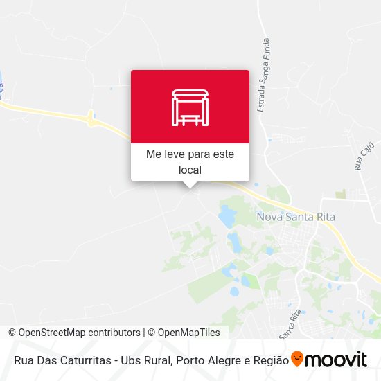 Rua Das Caturritas - Ubs Rural mapa