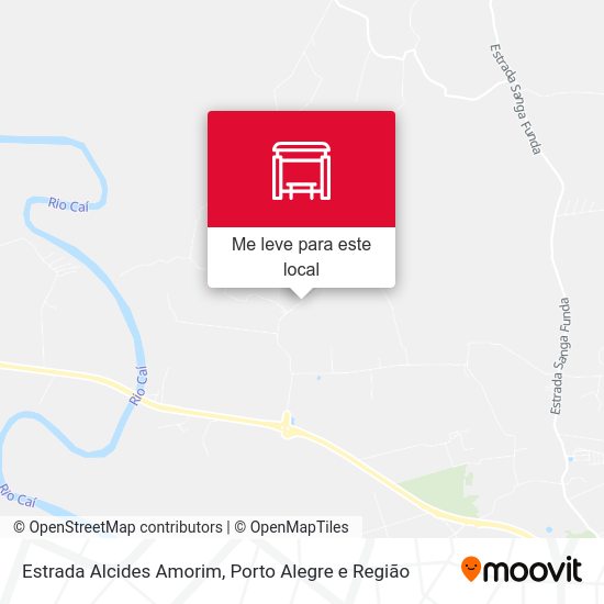 Estrada Alcides Amorim mapa