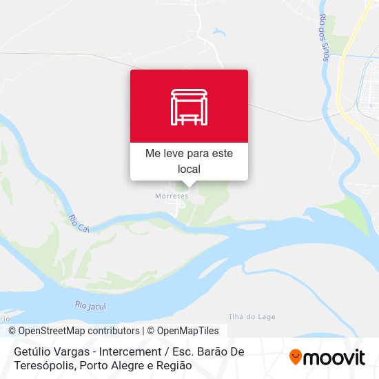 Getúlio Vargas - Intercement / Esc. Barão De Teresópolis mapa