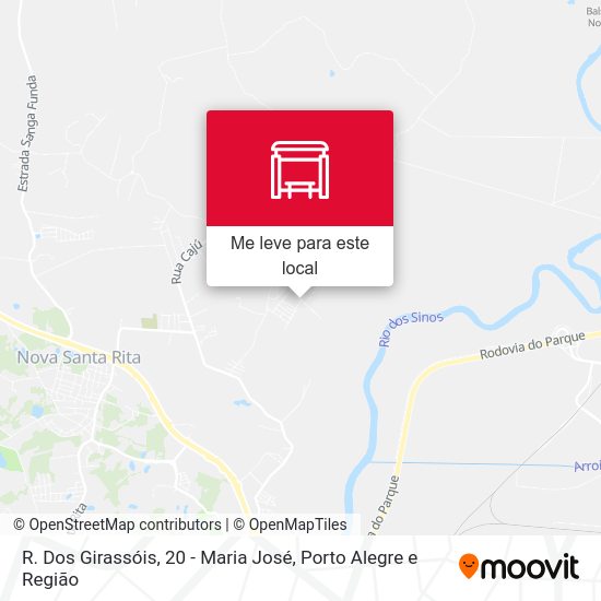 R. Dos Girassóis, 20 - Maria José mapa