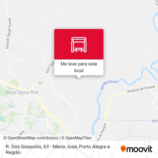 R. Dos Girassóis, 63 - Maria José mapa