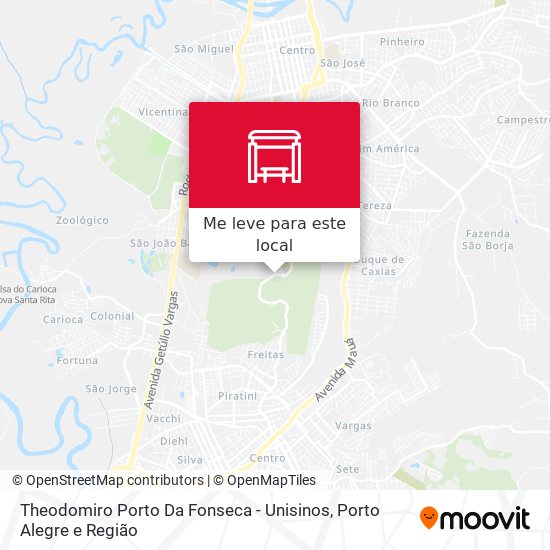 Theodomiro Porto Da Fonseca - Unisinos mapa
