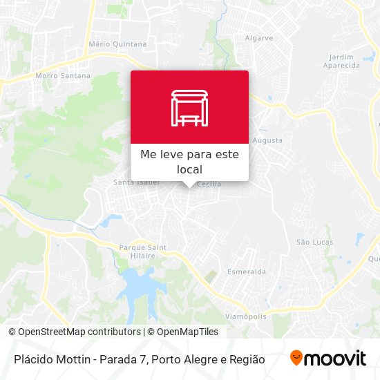Plácido Mottin - Parada 7 mapa