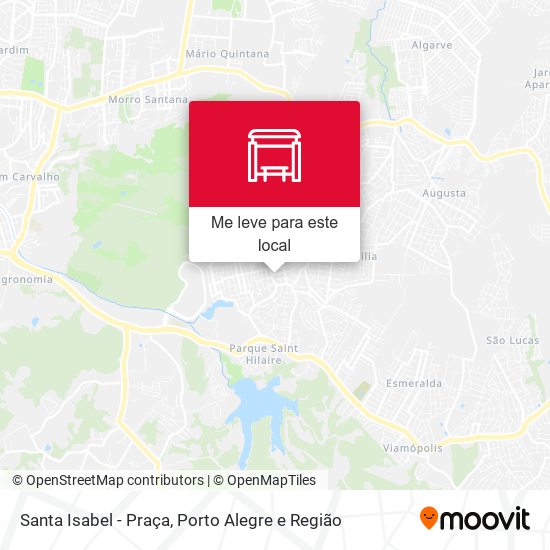 Santa Isabel - Praça mapa